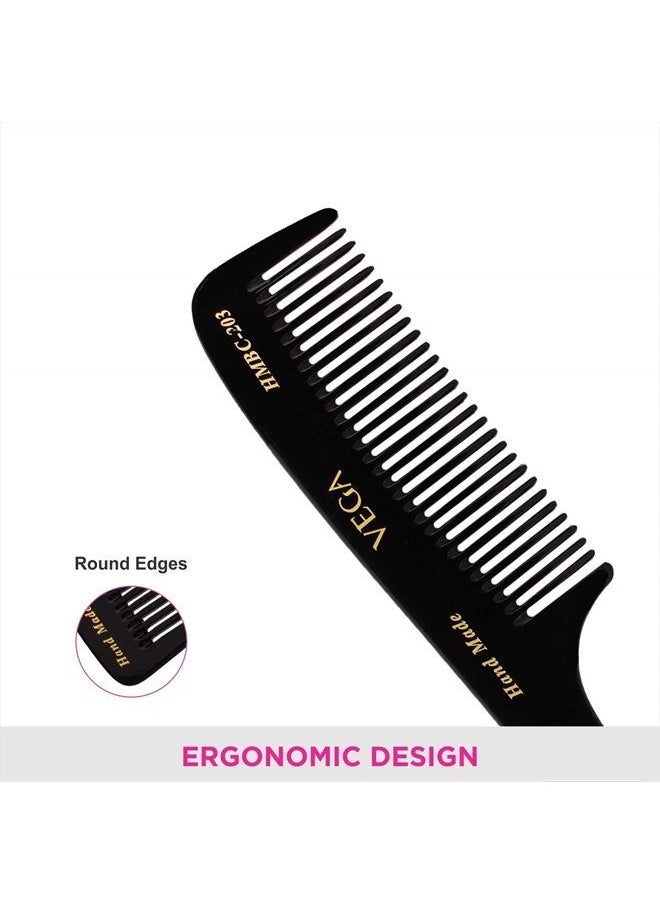 Vega Handmade Black Comb - Grooming HMBC-203 1 Pcs by Vega Product