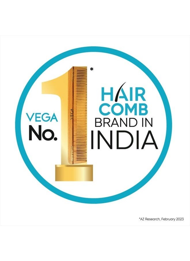 Vega Handmade Black Comb - Grooming HMBC-203 1 Pcs by Vega Product