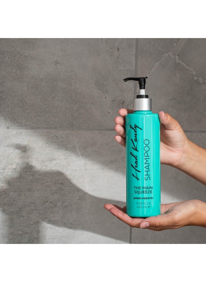 The Main Squeeze Aminokeratin Shampoo (12 Oz.) Enriched Treatment For Moisturizing Damaged Hair Color Safe All Hair Types