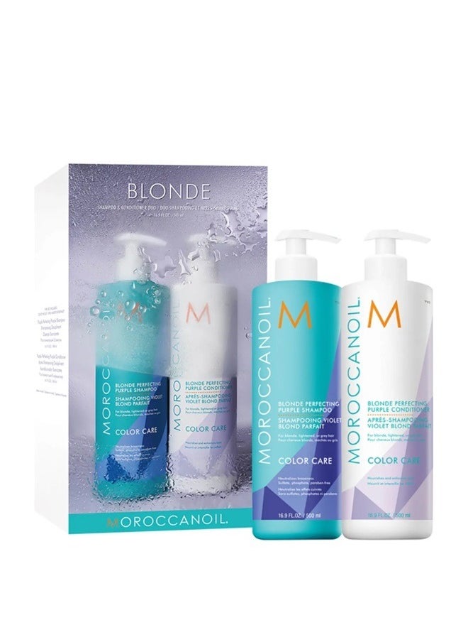 Moroccanoil Blonde Shampoo and Conditioner 500ml Duo