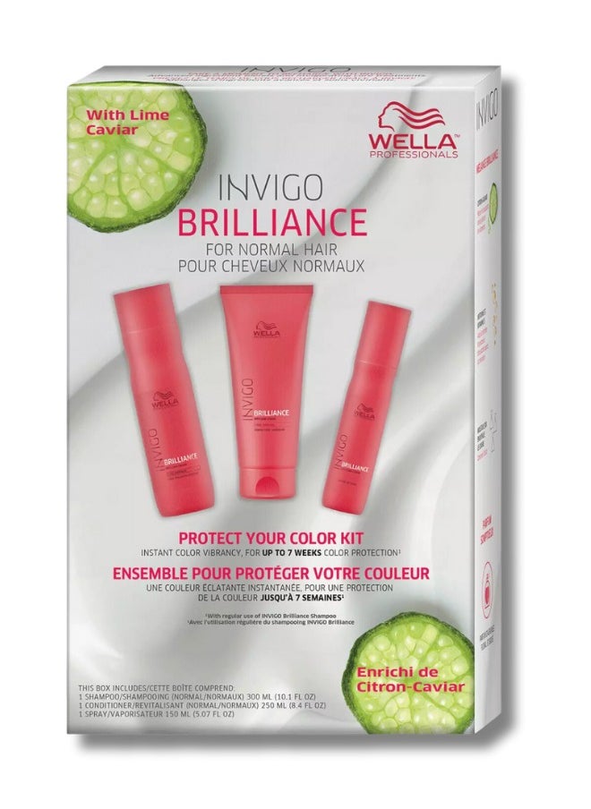 Wella Professionals Invigo Brilliance Trio Set (For Coarse Hair)