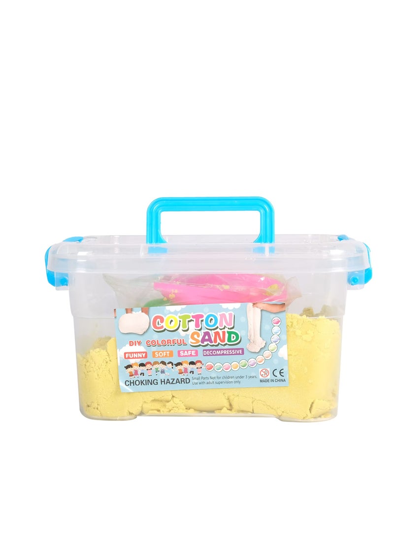 Creative Playtime with Cotton Sand Complete Kit for Sensory Fun and Imaginative Building Adventures