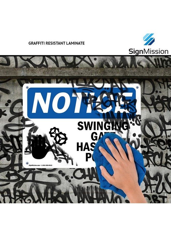 Osha Notice Signs Please Do Not Sit Or Climb On Railing Sign ; Extremely Durable Made In The Usa Signs Or Heavy Duty Vinyl Label ; Protect Your Construction Site Warehouse & Business