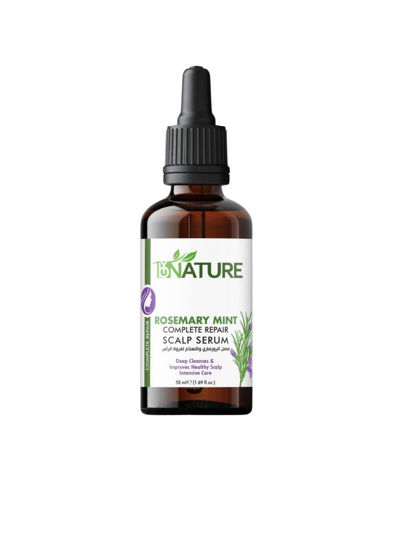 By Nature Rosemary & Mint Complete Repair Scalp Serum – Nourishing & Strengthening Treatment, 50ml