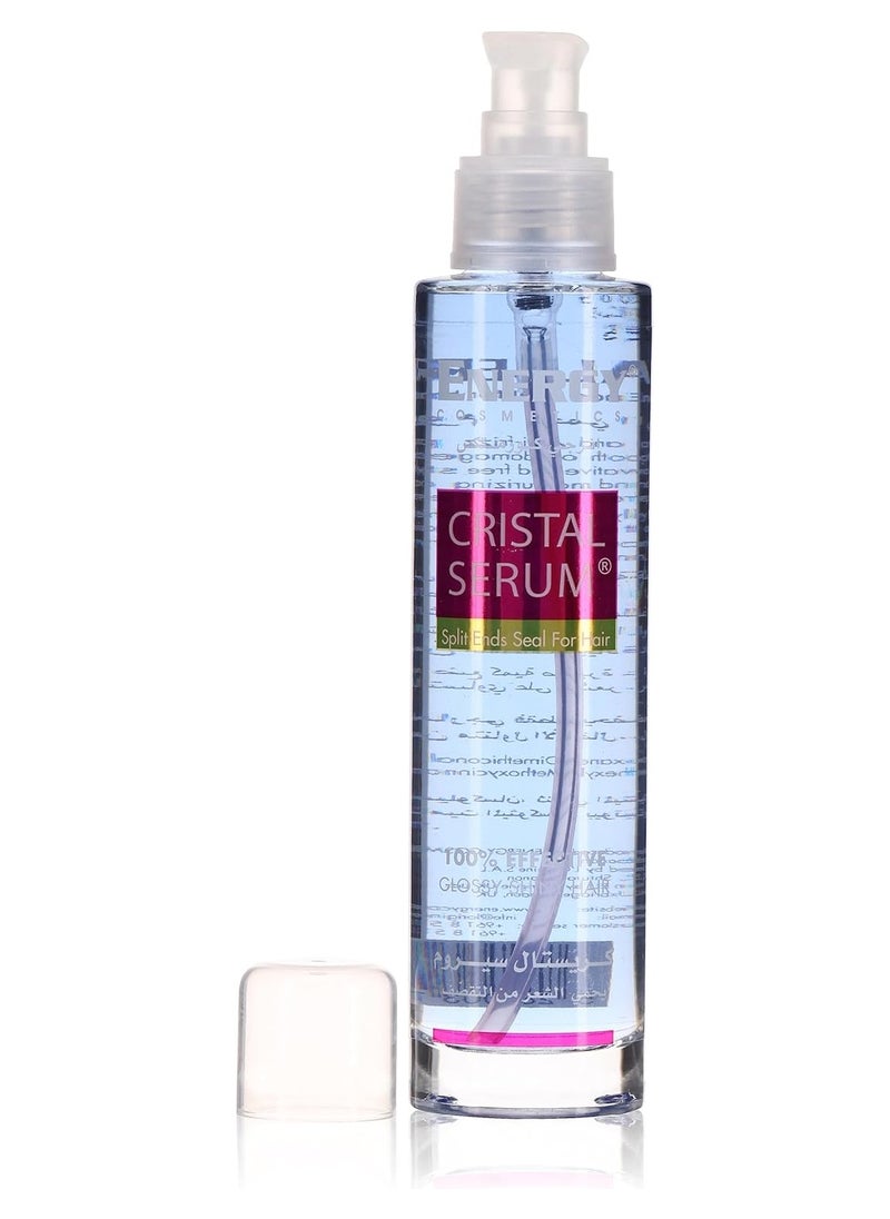 Cristal Hair Serum, Restores Split Ends, 100% Effective Glossy Shiny Hair, Ideal For All Hair Types, 100ml