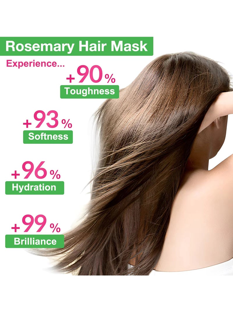 Rosemary Hair Mask 120g for Hair Growth for Longer Silky Smooth Shiny Healthier Hair Strengthens Nourishes Hair Encourages Hair Growth with Rosemary and Biotin Rosemary Hair Oil Hair Mask