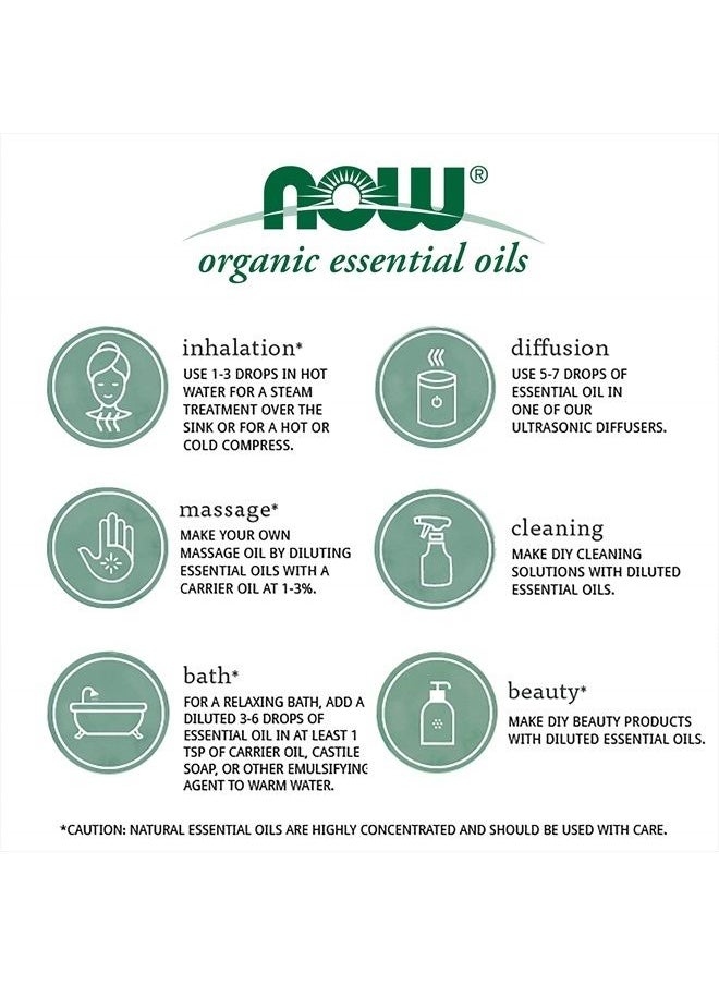 Essential Oils, Organic Bergamot Oil, Sweet Aromatherapy Scent, Cold Pressed, 100% Pure, Vegan, Child Resistant Cap, 1-Ounce