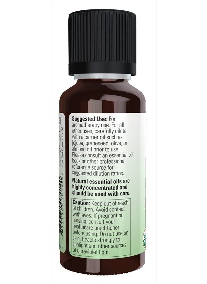 Essential Oils, Organic Bergamot Oil, Sweet Aromatherapy Scent, Cold Pressed, 100% Pure, Vegan, Child Resistant Cap, 1-Ounce