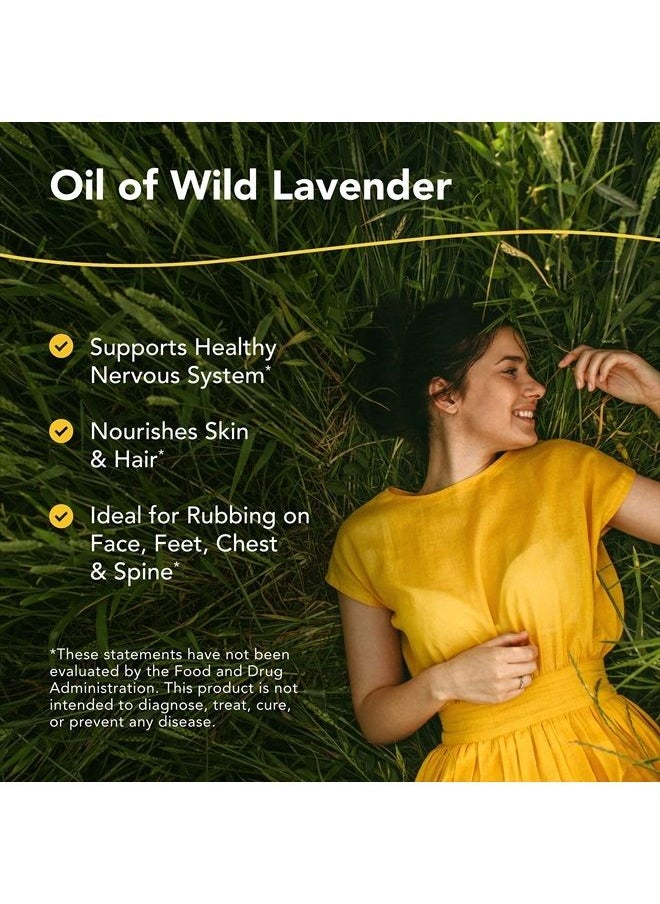 North American Herb & Spice Lavenol - 1 fl. oz. - Wild Lavender Oil - Supports Healthy Nervous System, Nourishes Skin & Hair - Non-GMO - 430 Servings