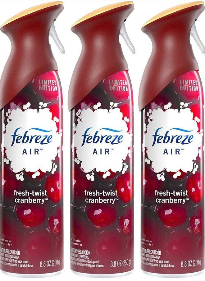 037000988854 Air Freshener Spray-Limited Edition-Winter Collection 2017-Fresh-Twist Cranberry-Net Wt. 8.8 OZ (250 g) Per Bottle B, 8.8 Ounce (Pack of 3)