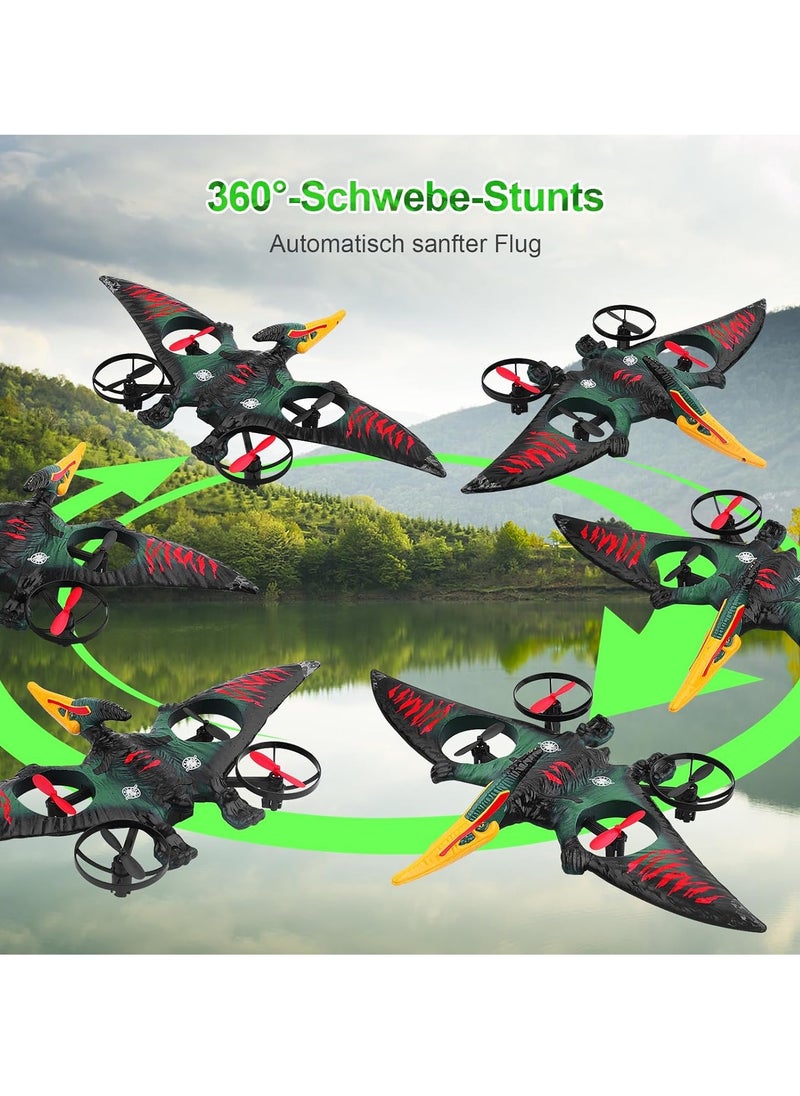 RC Aeroplane 2.4GHz Remote Controlled Quadcopter | L0713 Floating Fighter Aircraft | RTF for Beginners, Children, & Adults | USB Charging | Green Color