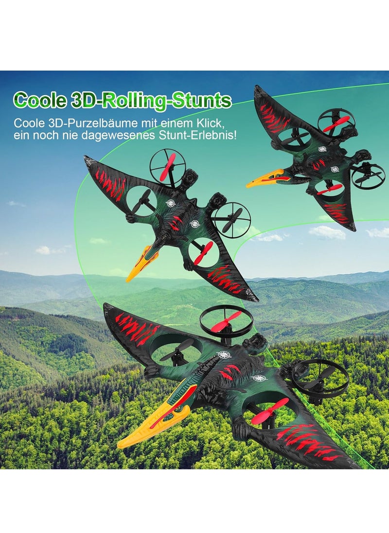 RC Aeroplane 2.4GHz Remote Controlled Quadcopter | L0713 Floating Fighter Aircraft | RTF for Beginners, Children, & Adults | USB Charging | Green Color