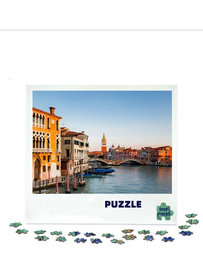 1000-Piece Scenic Puzzle for Relaxation and Home Decor