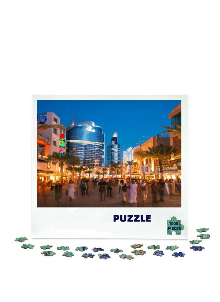 1000-Piece 3D Puzzle with Creative Scenic Patterns