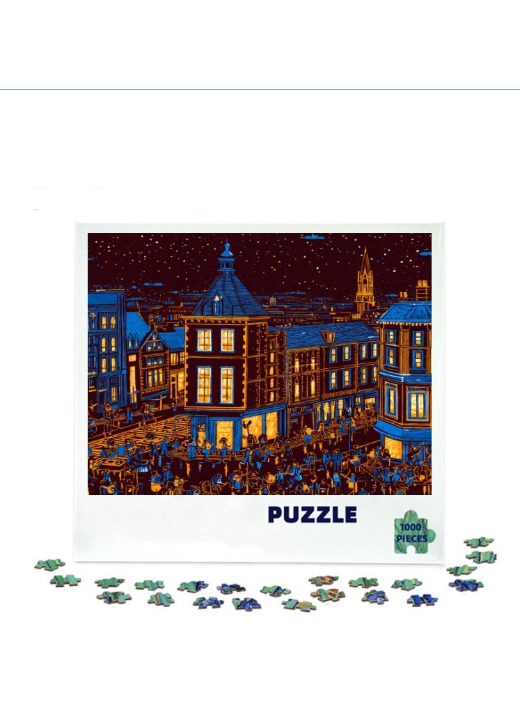 1000-Piece 3D Creative Scenic Pattern Puzzle