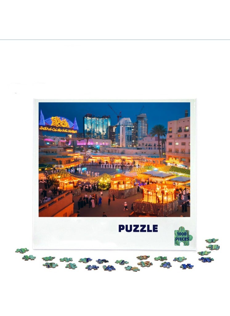 1000-Piece 3D Creative Landscape Puzzle - Engaging Brain Teaser