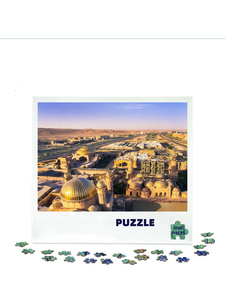 1000-Piece Scenic Puzzle for Home Decor and Leisure Activities