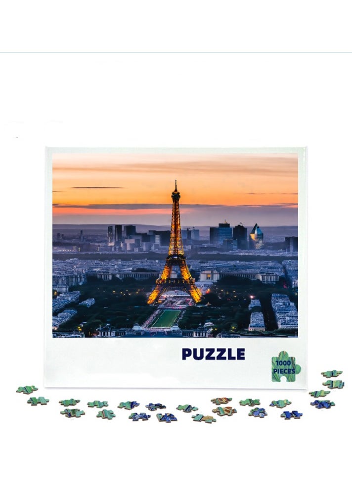 1000-Piece Scenic Puzzle for Home Decor and Leisure Activities