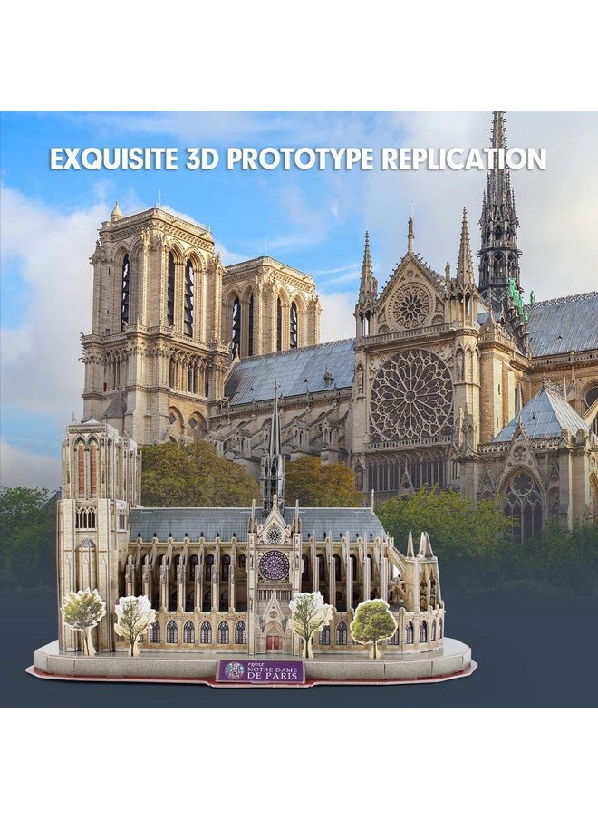 3D Puzzles For Adults Notre Dame De Paris Model Kits 128 Pieces, Puzzle For Kids Ages 8-14 Arts And Crafts Birthday Gifts For Kid Ages 8-12