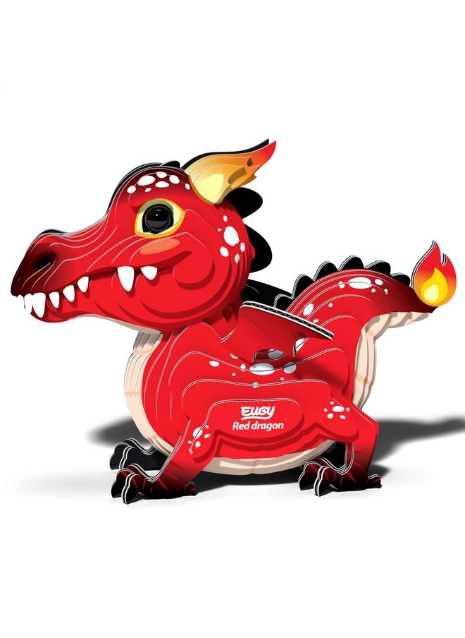 Red Dragon 3D Puzzle, 24 Piece Eco-Friendly Educational Toy Puzzles For Boys, Girls & Kids Ages 6+