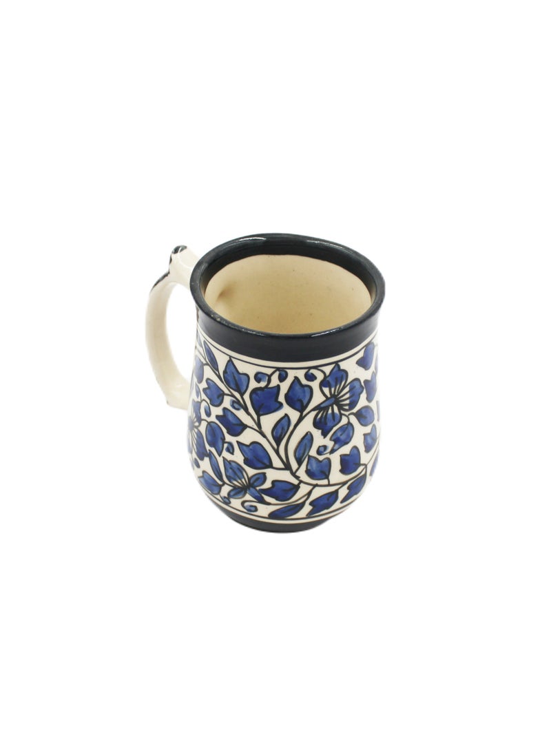 Handmade Painted Ceramic Cup With Handle 12 X 15 cm