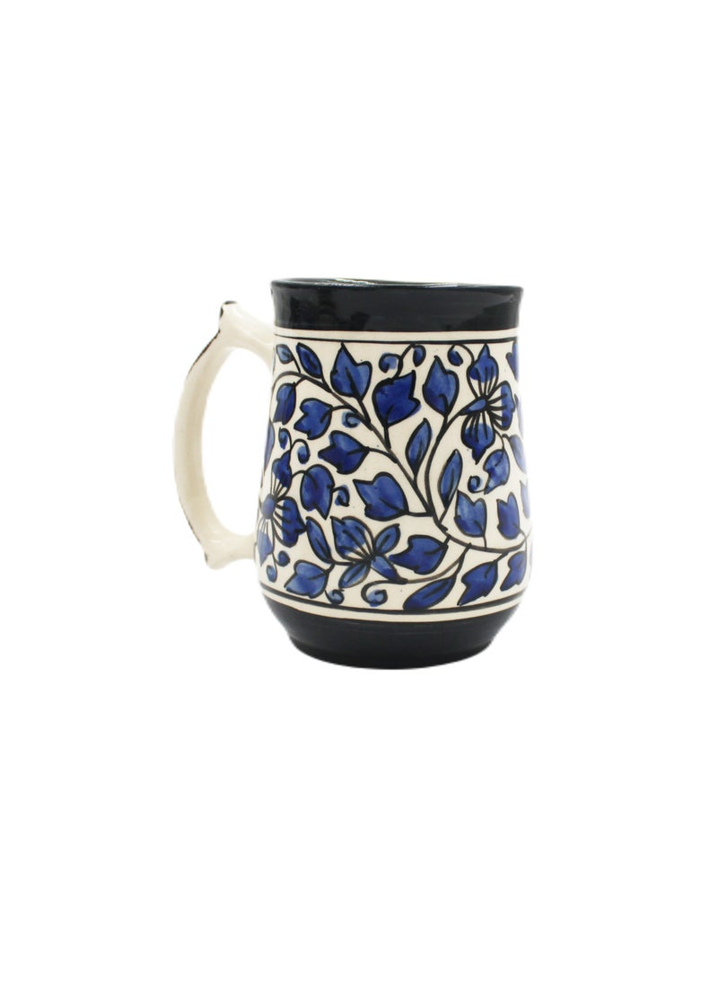 Handmade Painted Ceramic Cup With Handle 12 X 15 cm