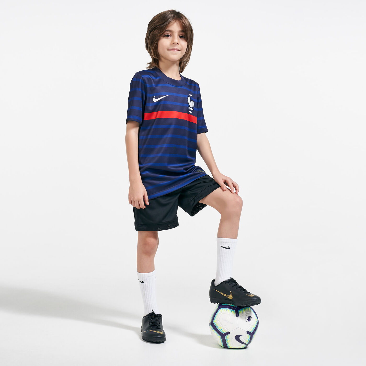 Kids' France Stadium Home Jersey - 2020/21 (Older Kids)