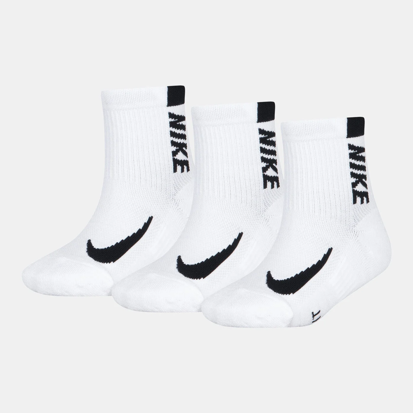 Kids' Multiplier Quarter Socks (3 Pairs)