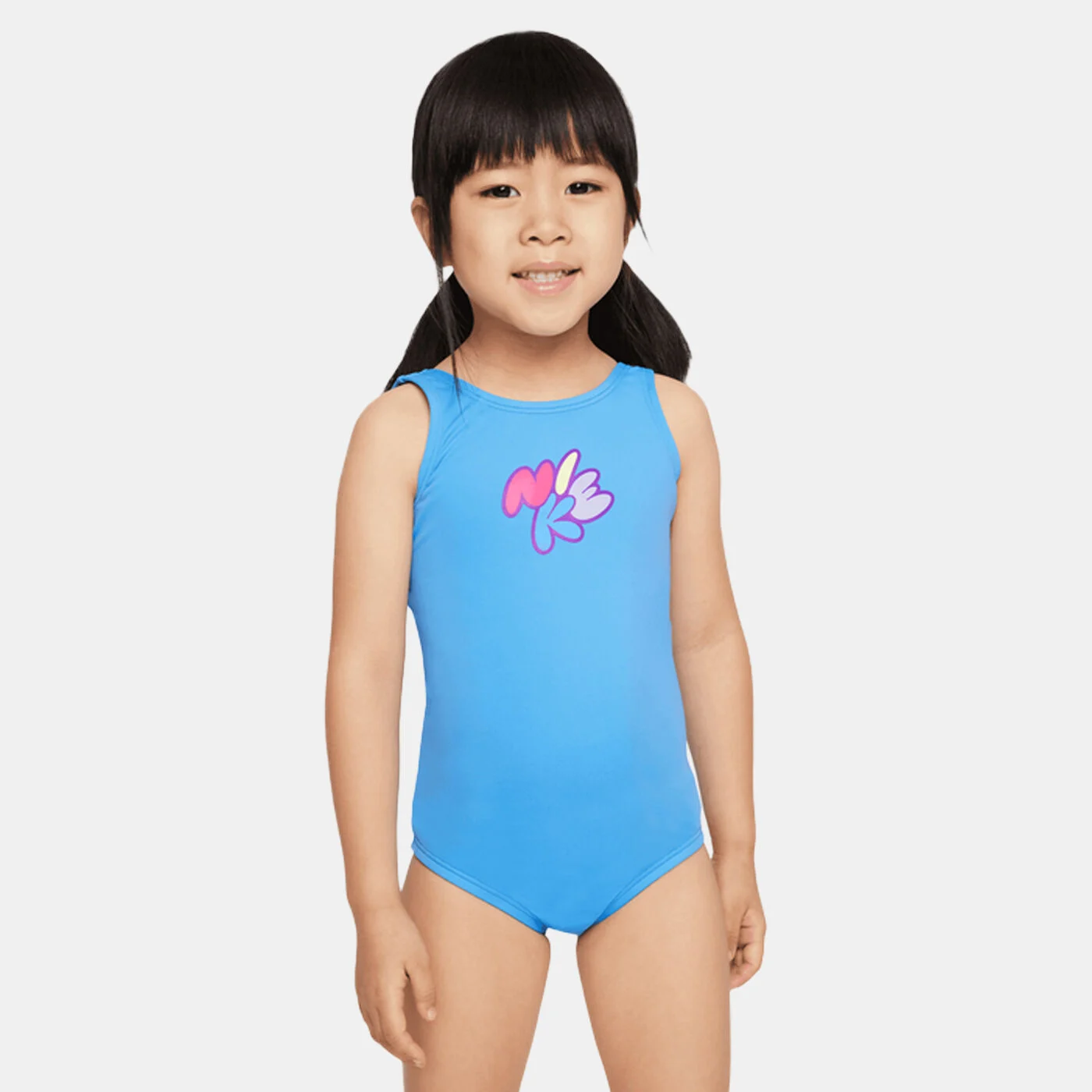 Kids' Bubble Script U-Back One Piece Swimsuit