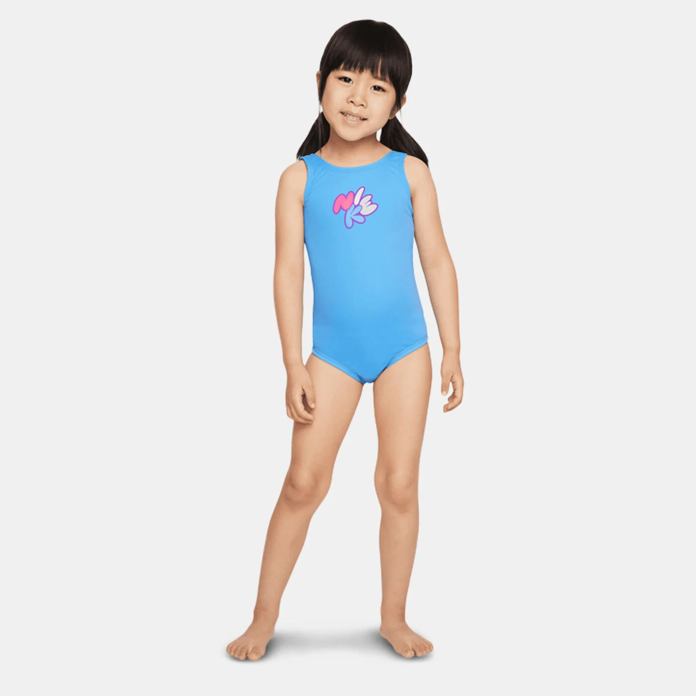 Kids' Bubble Script U-Back One Piece Swimsuit