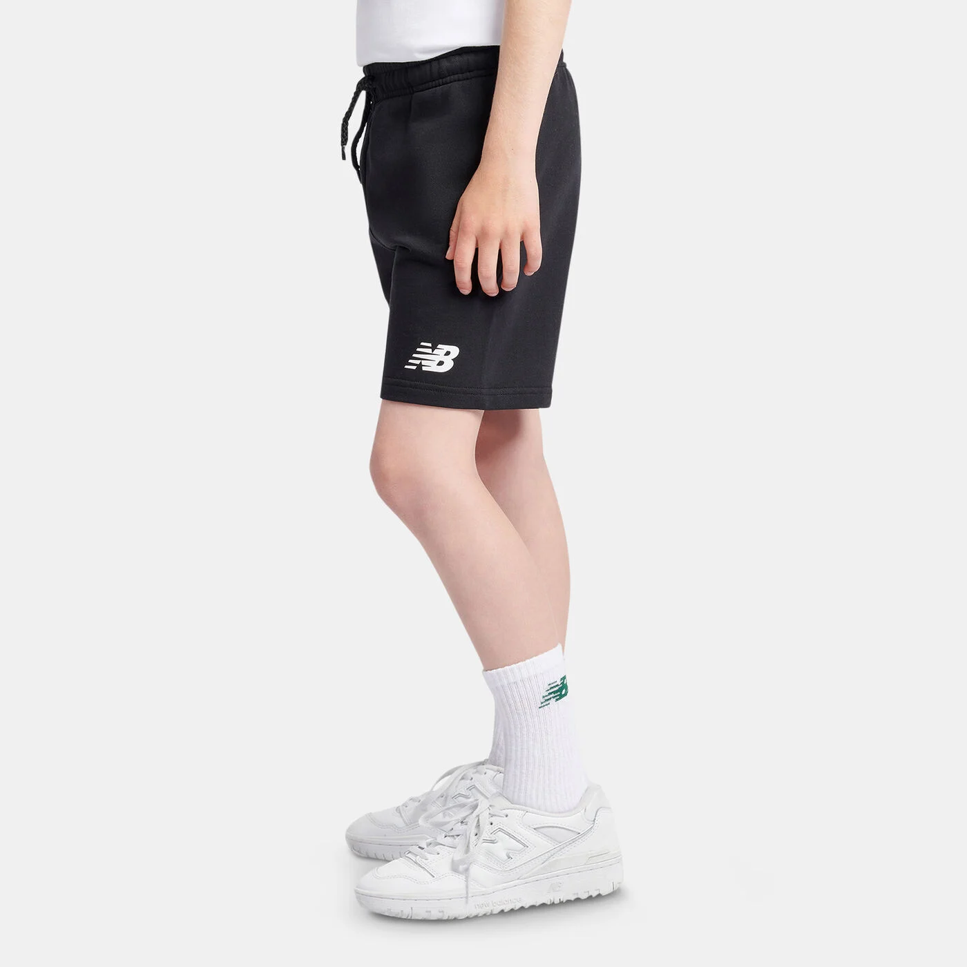 Kids' French Terry Stacked Logo Shorts