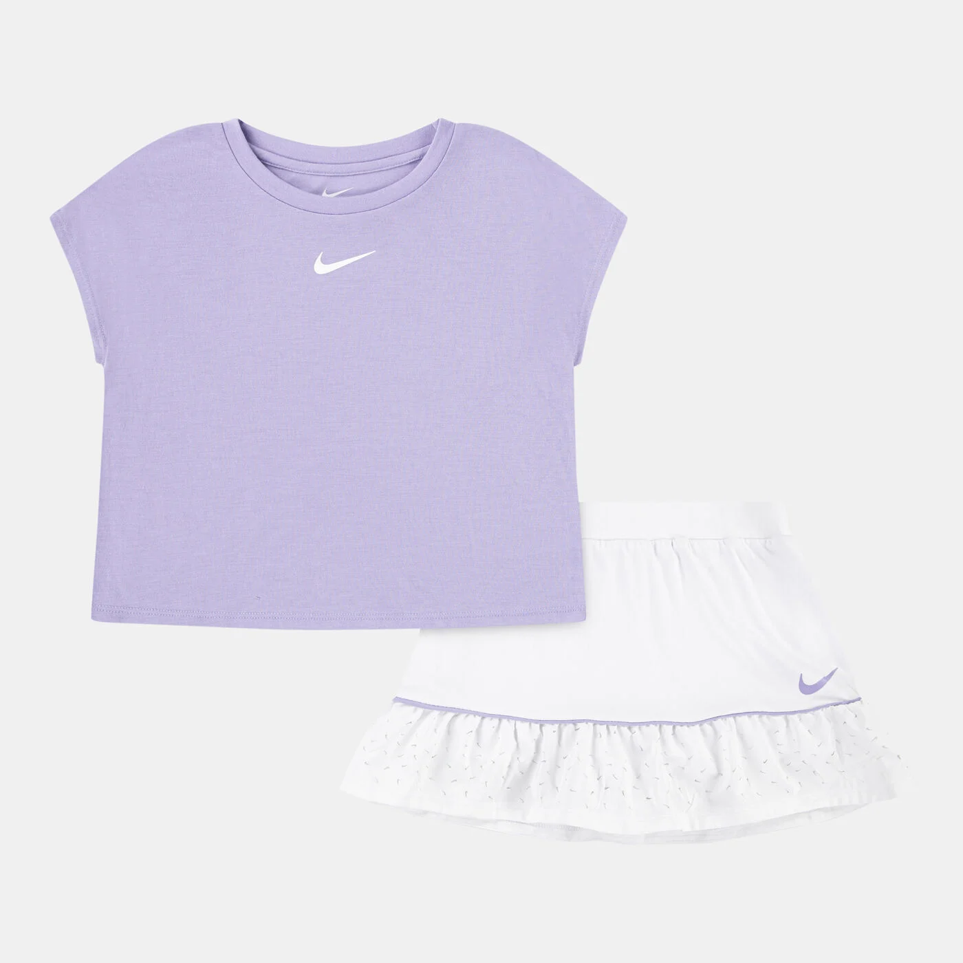 Kids' Sunny Swoosh Scooter T-Shirt and Skort Set