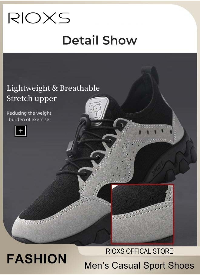 Men's Low Top Sneaker, Athletic Casual Hiking Shoes, Lightweight Outdoor Running Shoes, Comfortable Fashion Sneakers For Men, Cushioning Mens Sneaker Tennis Shoes, Sport Shoes For Workout Walking Jogging