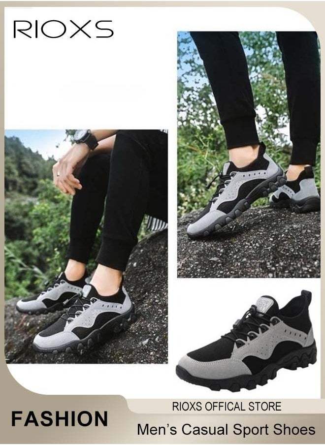 Men's Low Top Sneaker, Athletic Casual Hiking Shoes, Lightweight Outdoor Running Shoes, Comfortable Fashion Sneakers For Men, Cushioning Mens Sneaker Tennis Shoes, Sport Shoes For Workout Walking Jogging