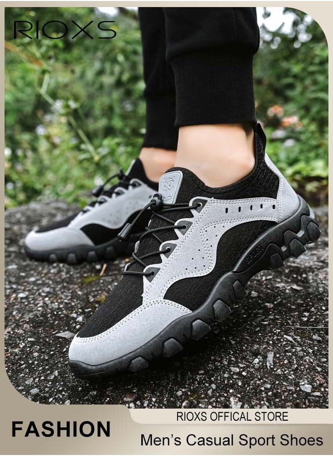 Men's Low Top Sneaker, Athletic Casual Hiking Shoes, Lightweight Outdoor Running Shoes, Comfortable Fashion Sneakers For Men, Cushioning Mens Sneaker Tennis Shoes, Sport Shoes For Workout Walking Jogging