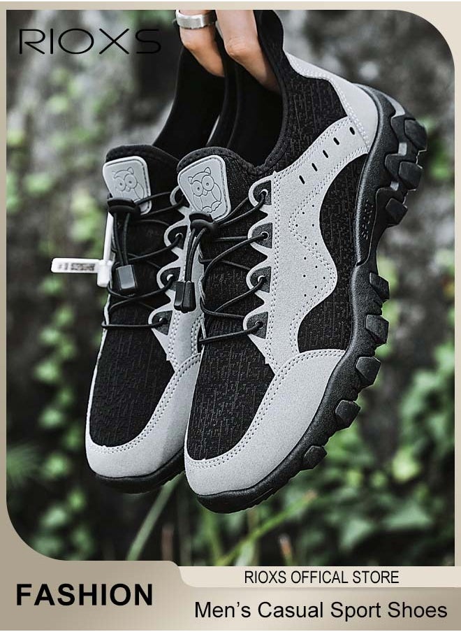 Men's Low Top Sneaker, Athletic Casual Hiking Shoes, Lightweight Outdoor Running Shoes, Comfortable Fashion Sneakers For Men, Cushioning Mens Sneaker Tennis Shoes, Sport Shoes For Workout Walking Jogging