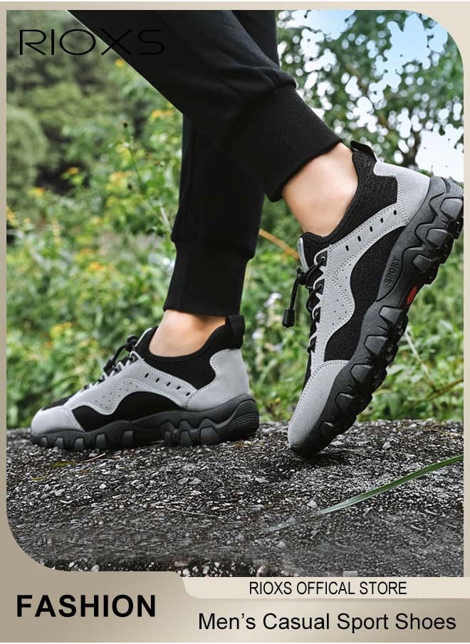Men's Low Top Sneaker, Athletic Casual Hiking Shoes, Lightweight Outdoor Running Shoes, Comfortable Fashion Sneakers For Men, Cushioning Mens Sneaker Tennis Shoes, Sport Shoes For Workout Walking Jogging