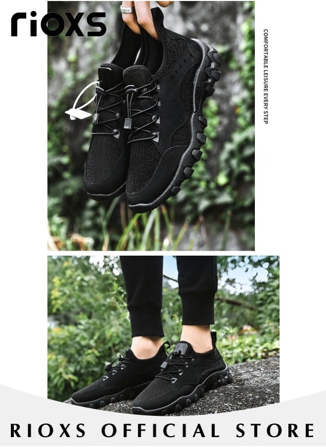 Men's Athletic Casual Hiking Shoes Lightweight Outdoor Running Shoes Comfortable Fashion Sneakers