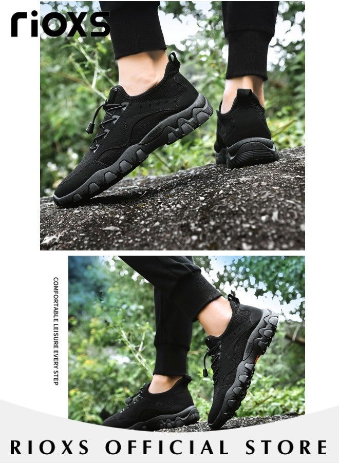 Men's Athletic Casual Hiking Shoes Lightweight Outdoor Running Shoes Comfortable Fashion Sneakers