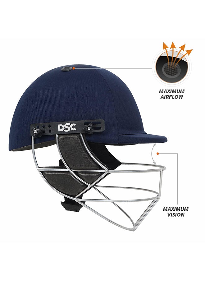 Defender Cricket Helmet | For Men & Boys | Adjustable Steel Grill | Back Support Strap | Lightweight