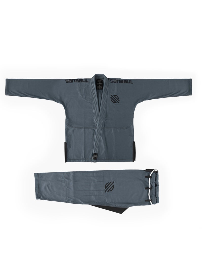 Essential BJJ Gi for Men | Brazilian Jiu Jitsu Gi BJJ | Lightweight, Preshrunk Cotton Fabric | IBJJF Approved Grey