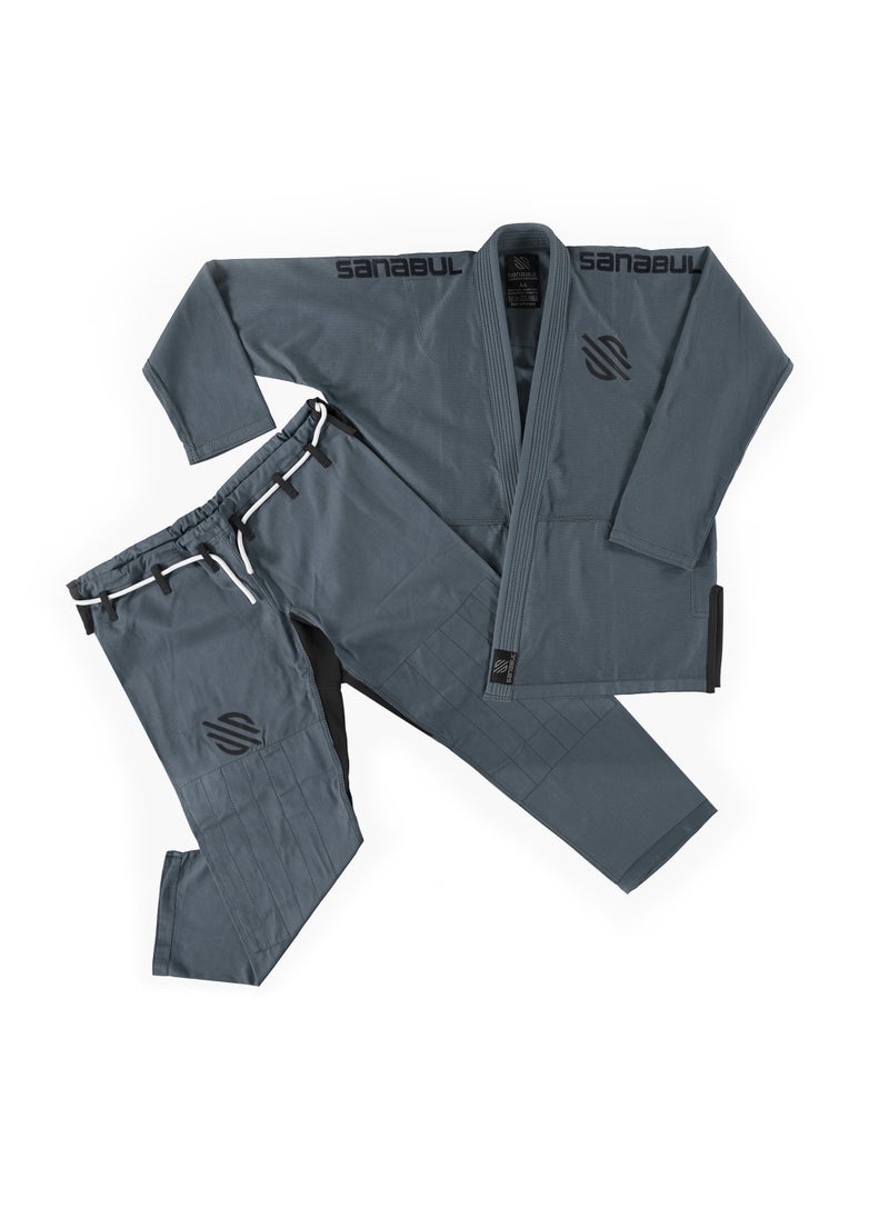 Essential BJJ Gi for Men | Brazilian Jiu Jitsu Gi BJJ | Lightweight, Preshrunk Cotton Fabric | IBJJF Approved Grey