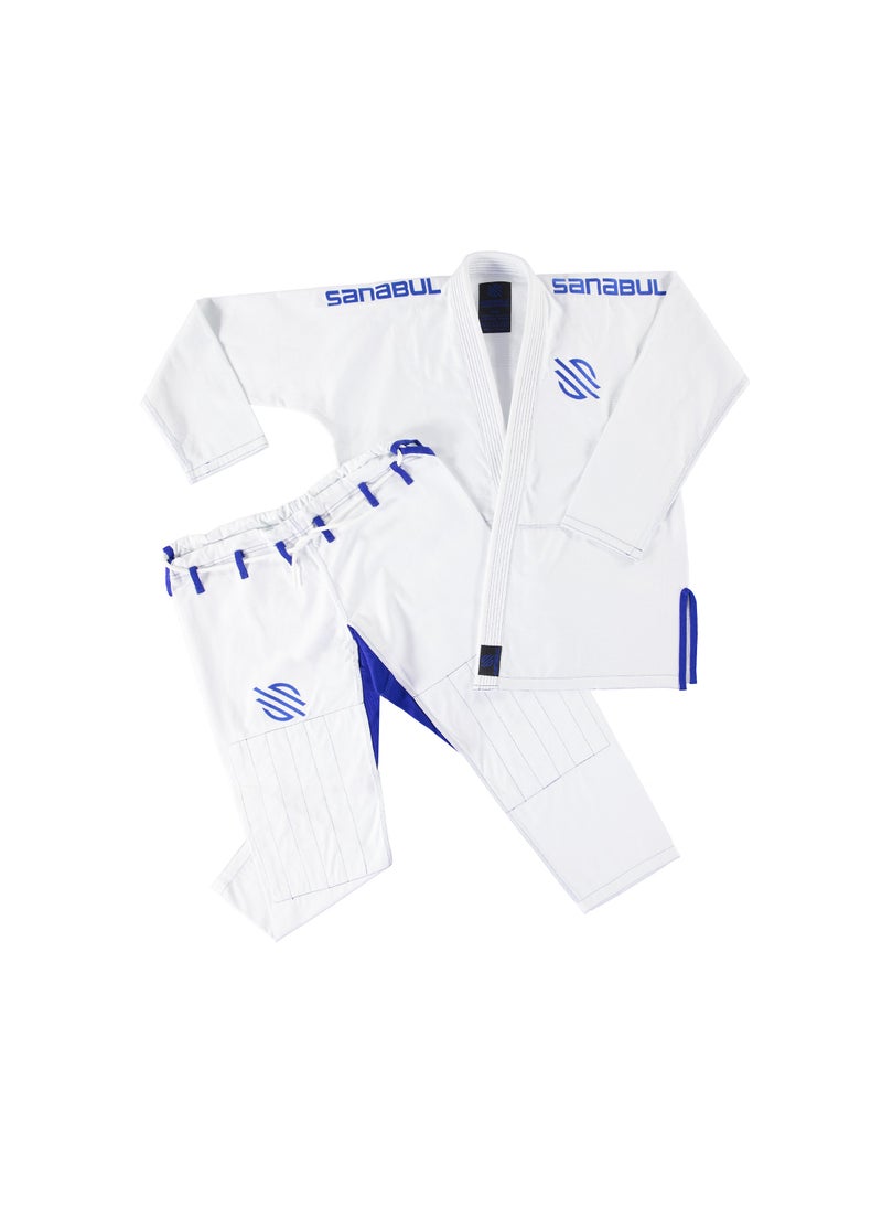 Essential BJJ Gi for Men | Brazilian Jiu Jitsu Gi BJJ | Lightweight, Preshrunk Cotton Fabric | IBJJF Approved White
