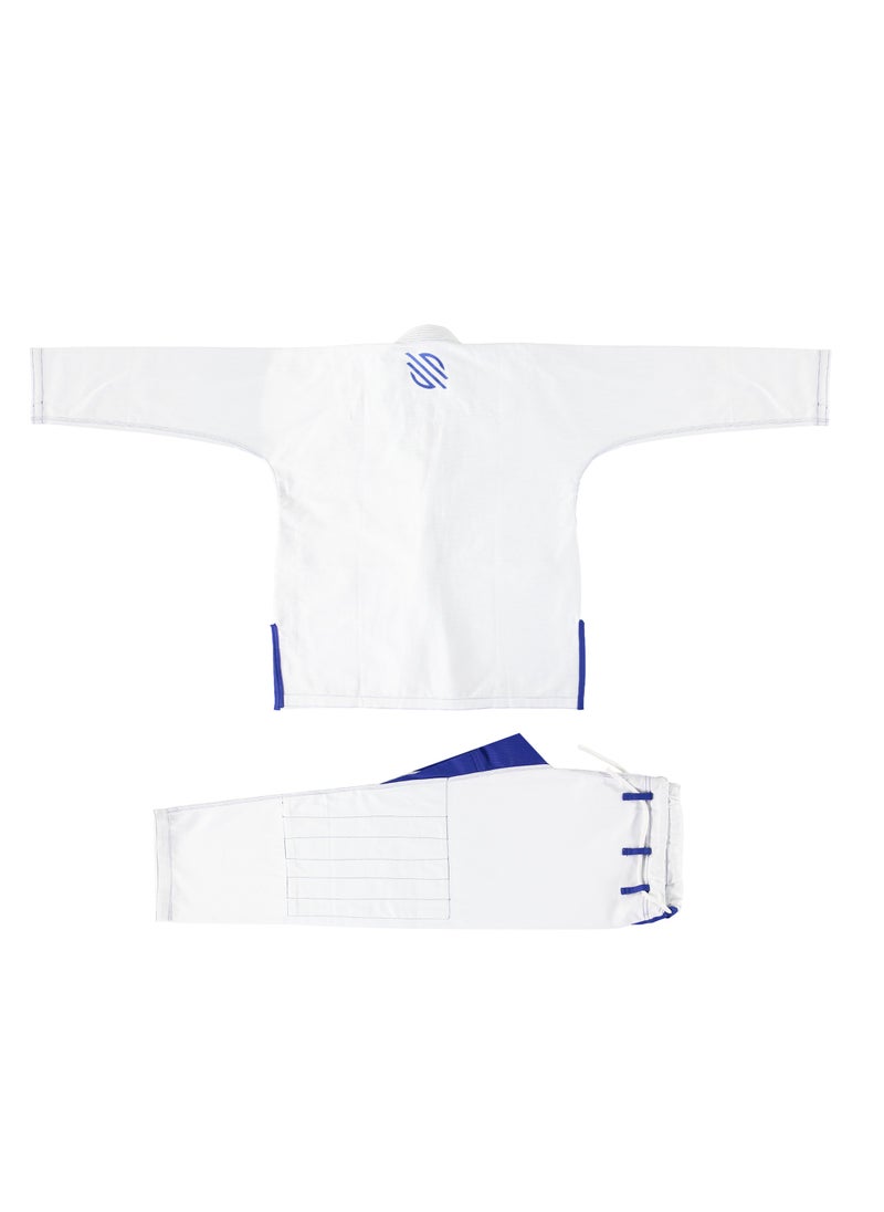 Essential BJJ Gi for Men | Brazilian Jiu Jitsu Gi BJJ | Lightweight, Preshrunk Cotton Fabric | IBJJF Approved White