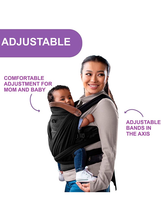 Boppy Adjust Comfy Fit Baby Carrier, Charcoal