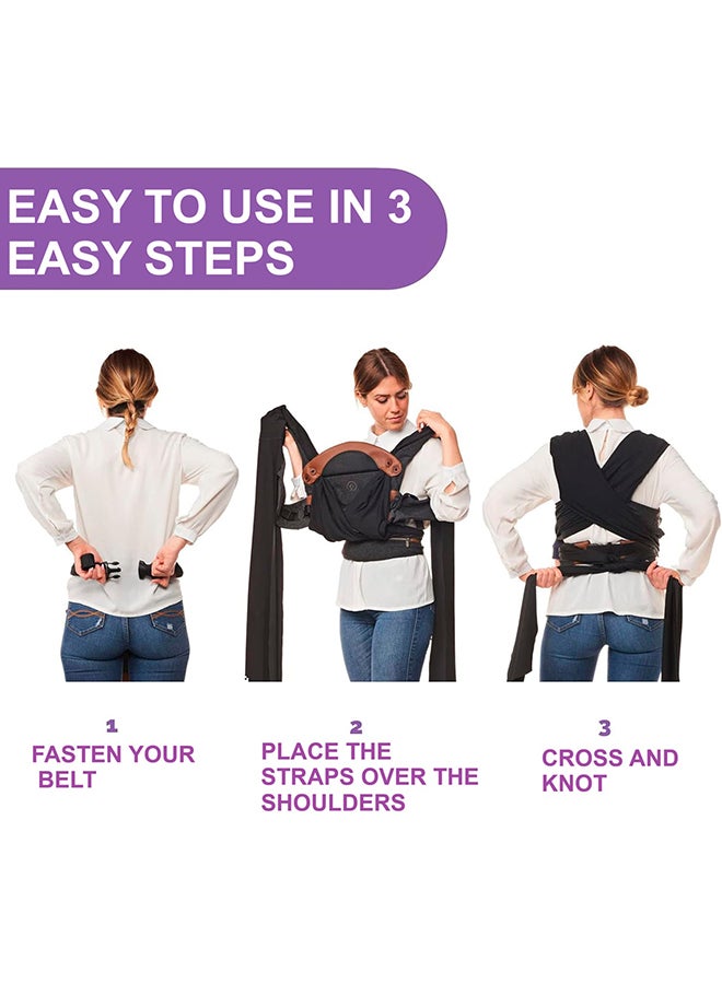 Boppy Adjust Comfy Fit Baby Carrier, Charcoal