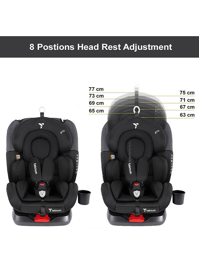 Evolve 360° Car Seat 0 - 12Yrs Black With Isofix