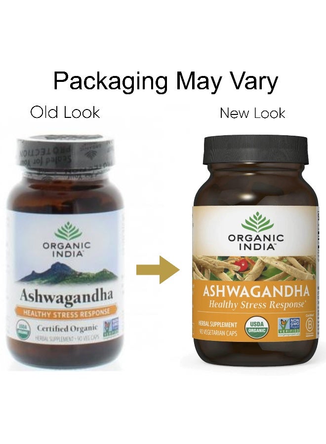 Ashwagandha Healthy Stress Response, 90 Vegetarian Caps Packaging May Vary