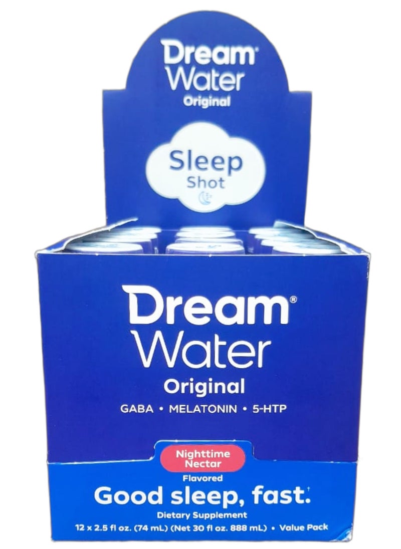 (Pack Of 2) Original Melatonin 5mg, Nighttime Nectar, 24x74ml Packaging May Vary