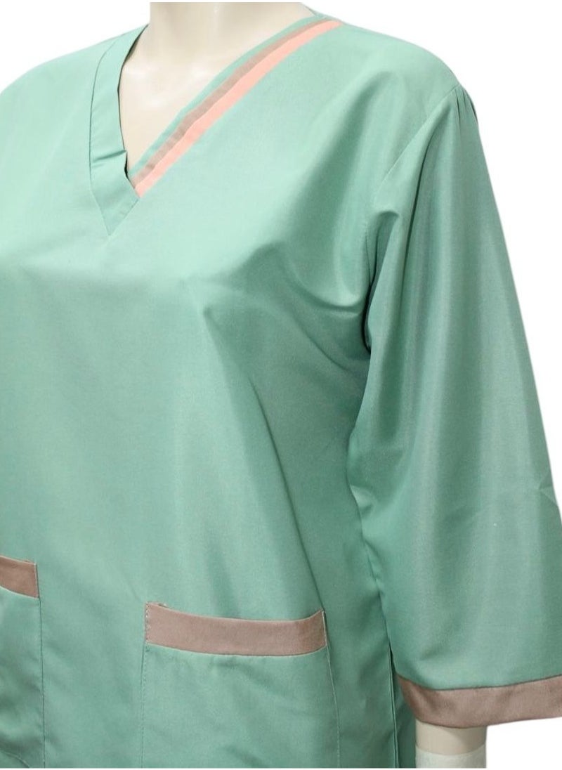 Housemaid Uniform Maid Nanny Scrub Suit 4 piece set